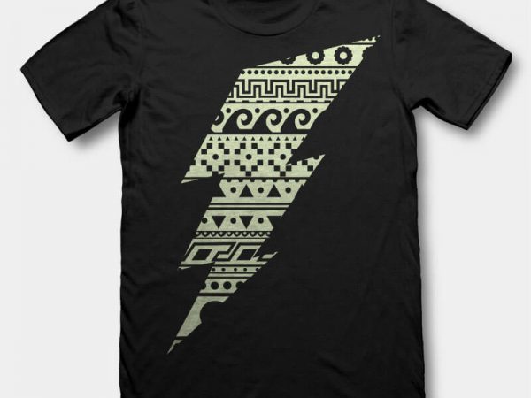 Thunderbolt t-shirt design