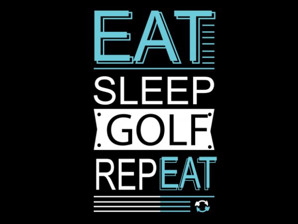 Golf vector t-shirt design for commercial use