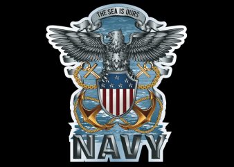 navy vector t-shirt design template