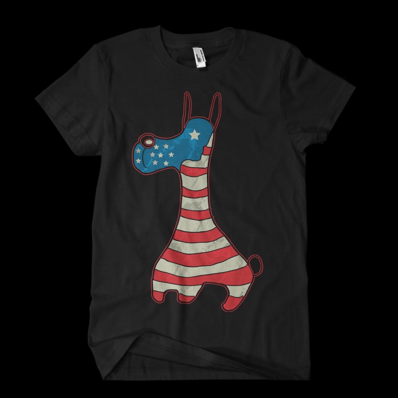 Usa Dog t shirt designs for merch teespring and printful