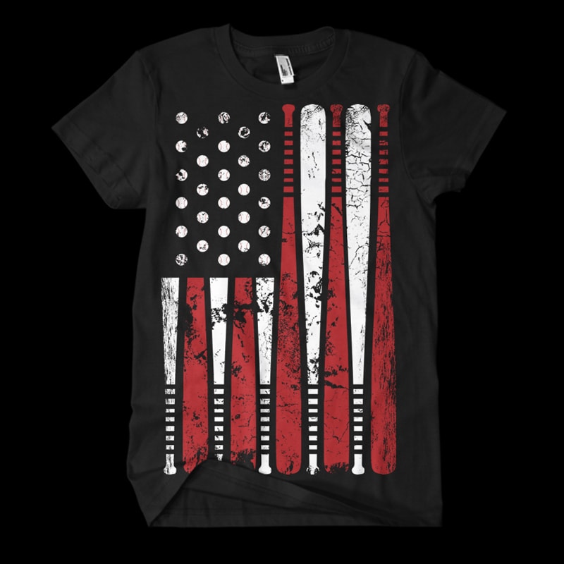 Usa Flag Basball tshirt factory