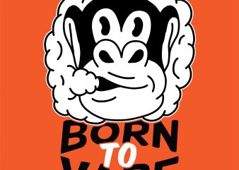 Born to vape. Vector t-shirt design