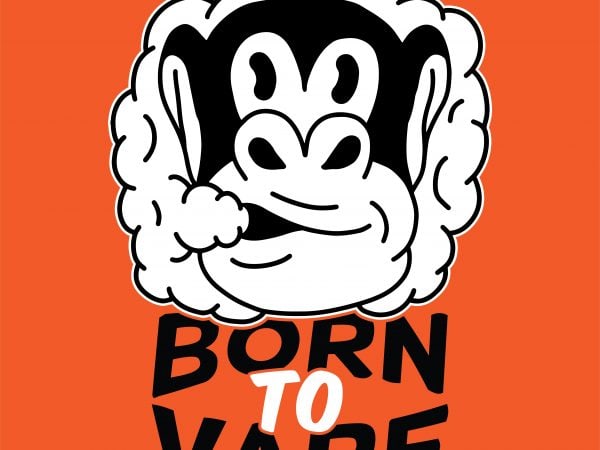 Born to vape. vector t-shirt design