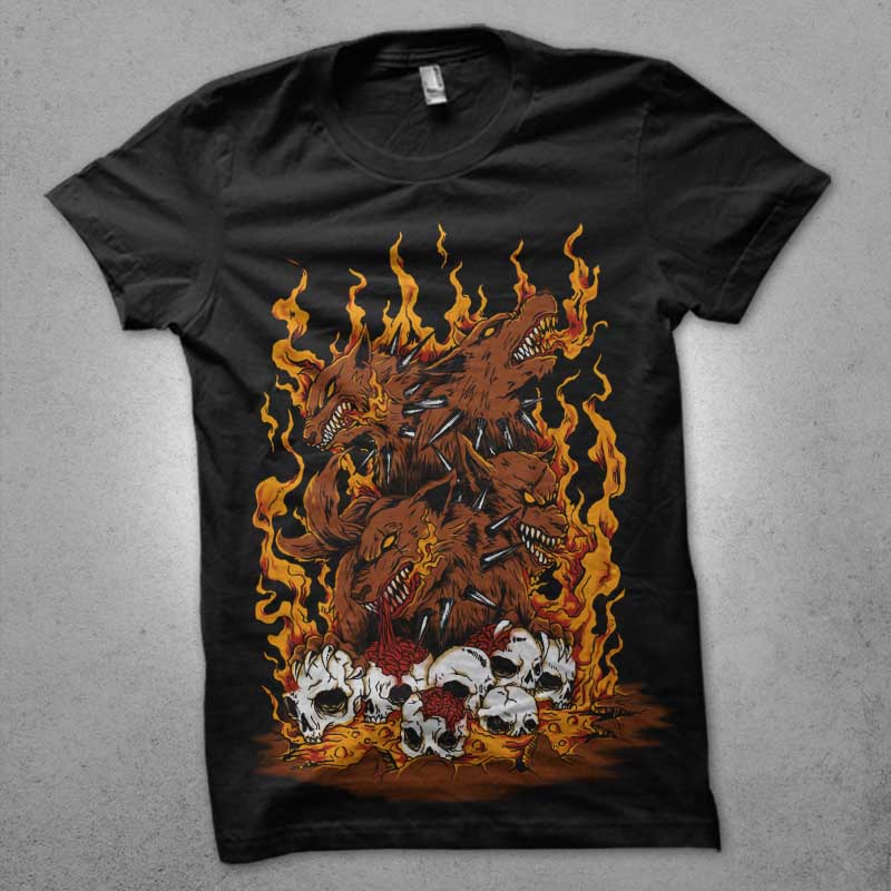 wrath of carberus tshirt-factory.com