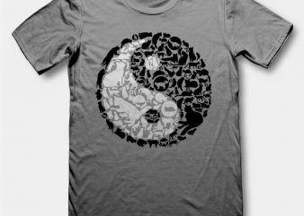 YinYang Cats t-shirt design