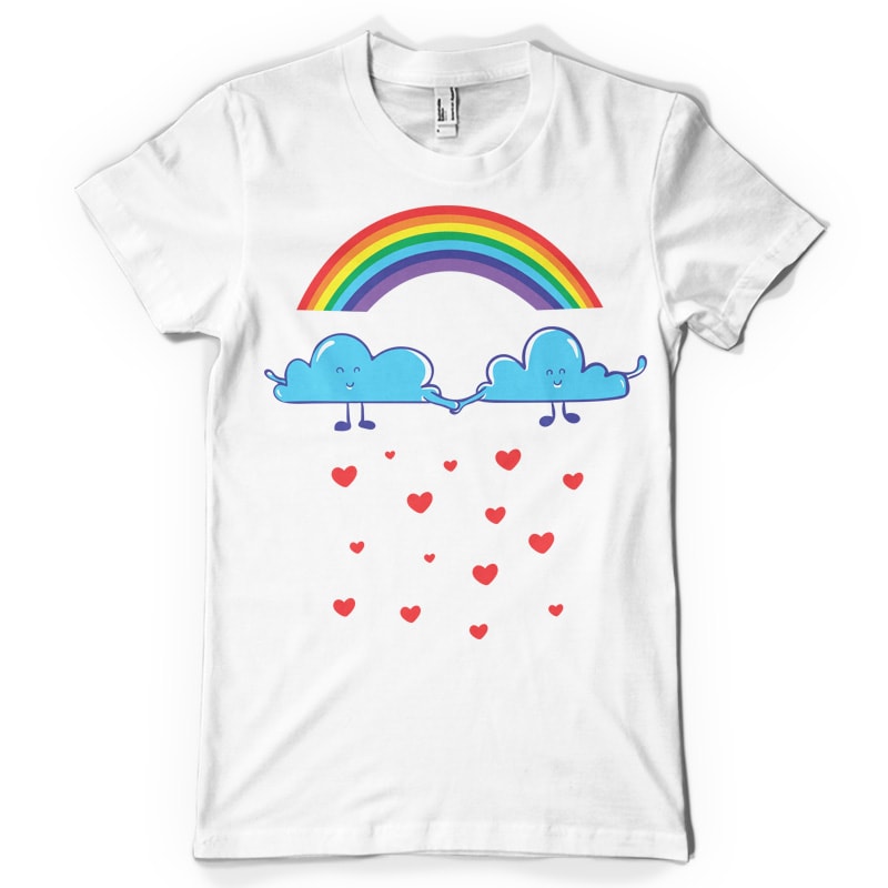 Clouds t-shirt designs for merch by amazon