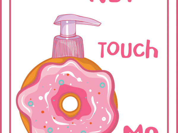 Donut touch me vector shirt design