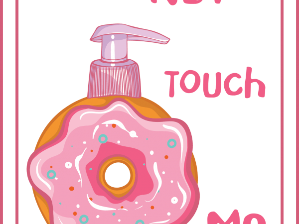 Donut touch me vector shirt design Donut touch me vector shirt design