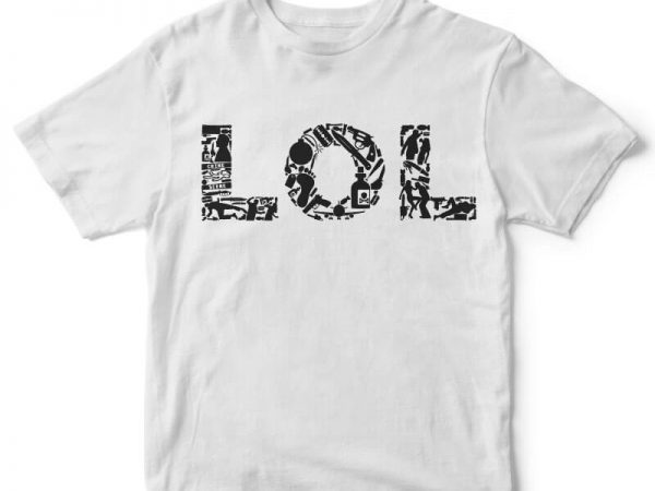 Lol vector t-shirt design