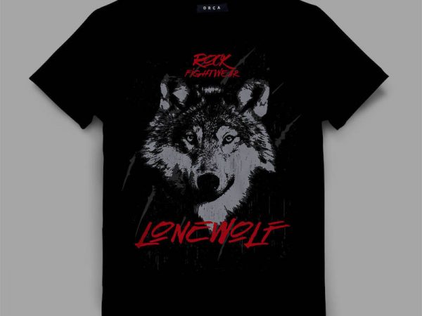 Wolf fightwear t-shirt design