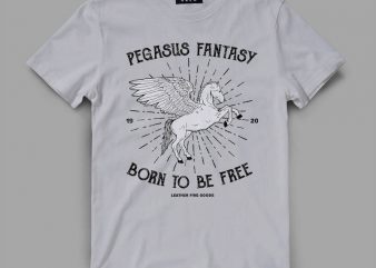 Pegasus Fantasy T-shirt design