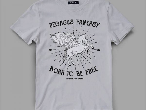 Pegasus fantasy t-shirt design