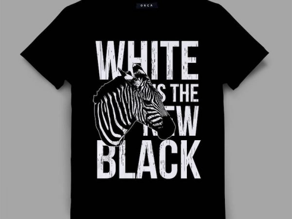 Zebra graphic tee design