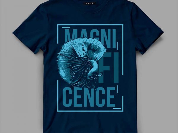 Fish magnif vector t-shirt design