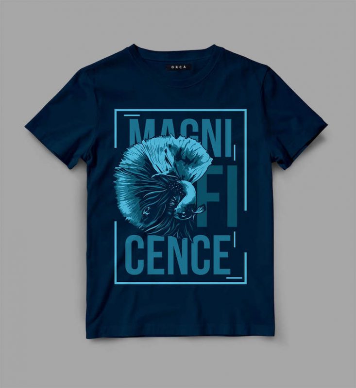 Fish Magnif Vector t-shirt design vector shirt designs