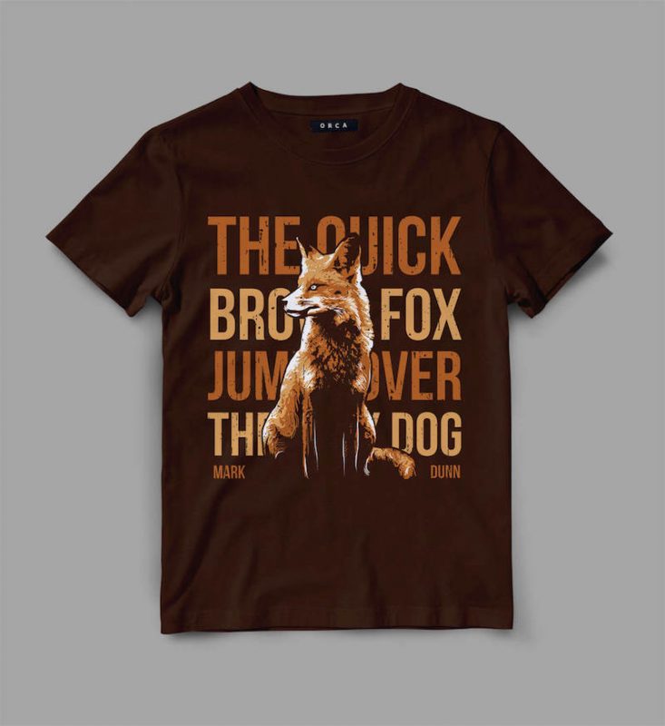 Fox t-shirt design tshirt-factory.com