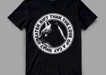 Cat t shirt design template