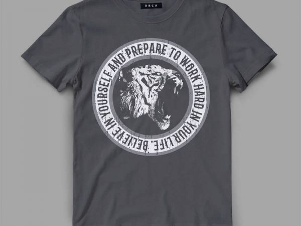 Tiger 2 hard vector t-shirt design