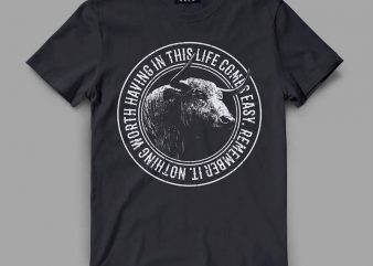 Buffalo worth Vector t-shirt design