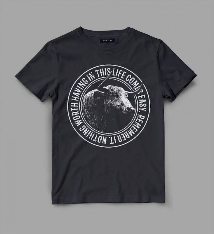 Buffalo worth Vector t-shirt design t-shirt designs for merch by amazon