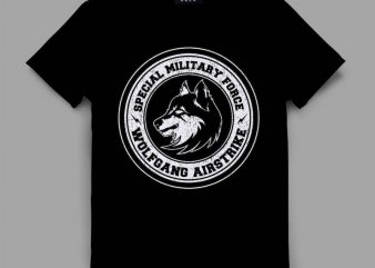 Wolf Graphic tee design