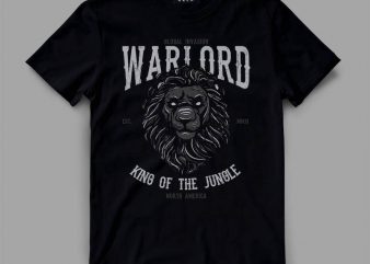 lion 2 warlord Graphic tee design