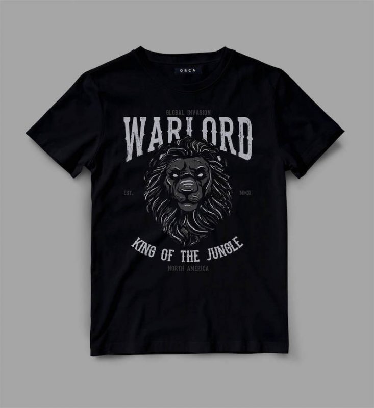 lion 2 warlord Graphic tee design t shirt designs for teespring