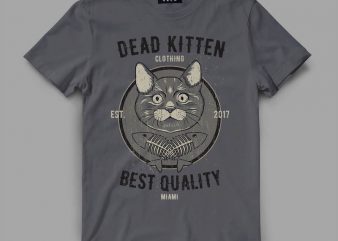 cat 1 deadkitten Graphic tee design