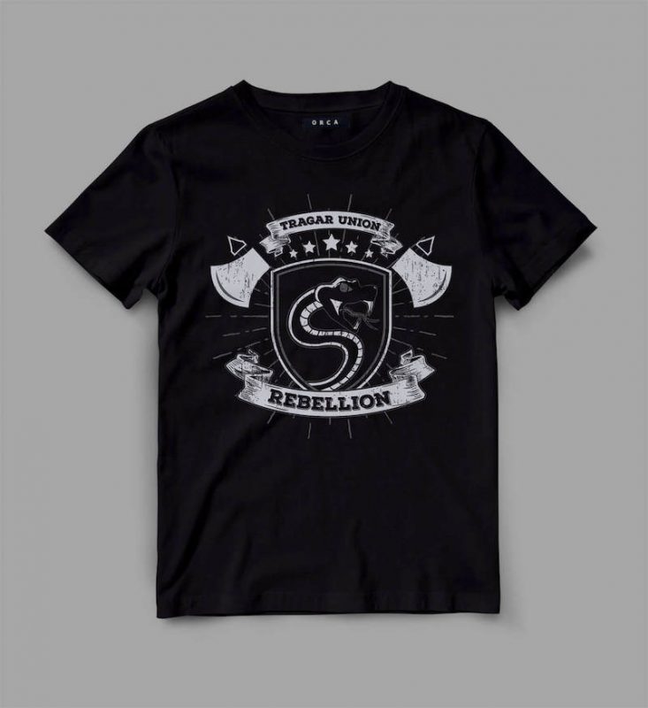 snake 2 rebel Graphic tee design tshirt-factory.com