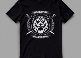 tiger 4 demo Graphic tee design