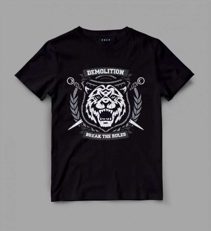 tiger 4 demo Graphic tee design t shirt design png