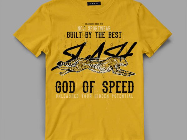 Cheetah 1 slash graphic tee design Cheetah 1 slash graphic tee design
