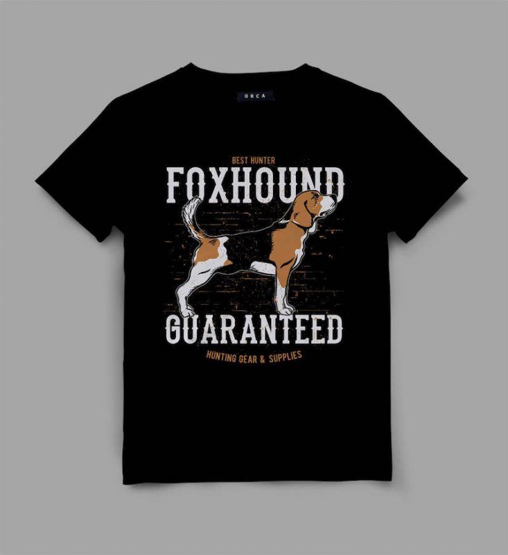 dog 4 foxhound Graphic tee design buy tshirt design