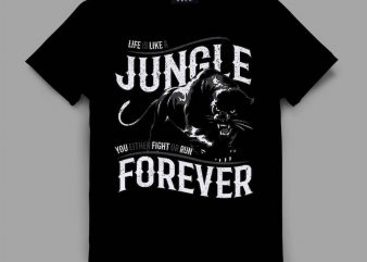 panther 2 jungle Vector t-shirt design