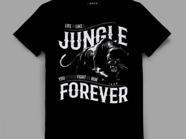 Panther 2 jungle vector t-shirt design