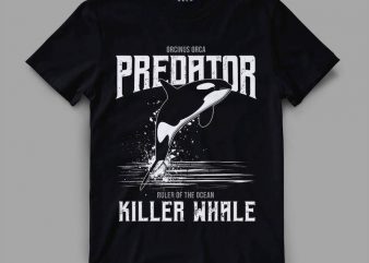 orca 1 predator Vector t-shirt design