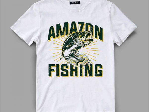 Fish 3 fishing vector t-shirt design