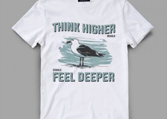 bird 3 think Vector t-shirt design