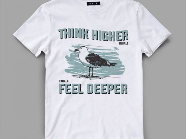 Bird 3 think vector t-shirt design