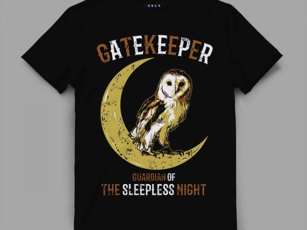 Owl 2 gate vector t-shirt design