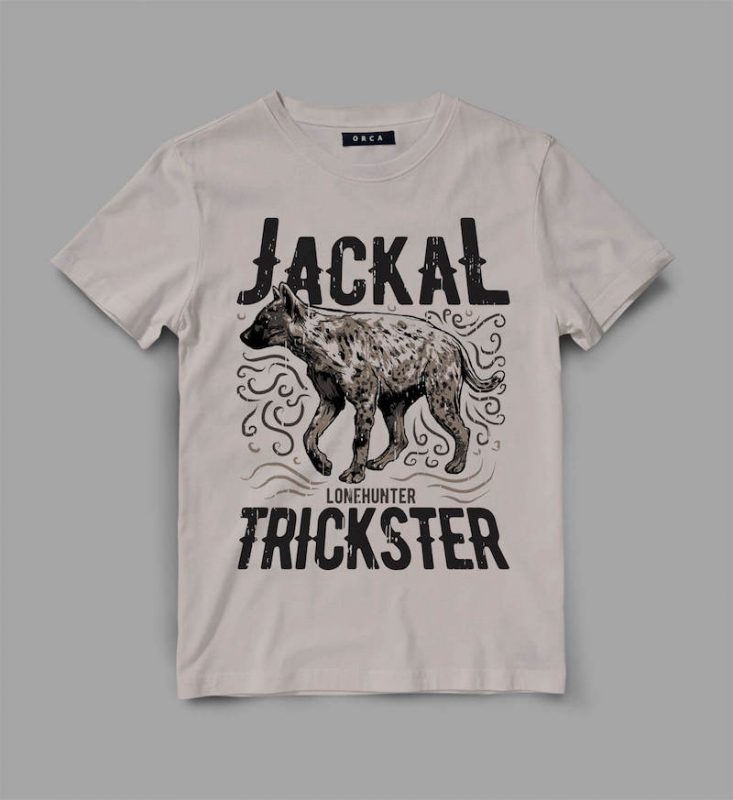 hyena trickster Vector t-shirt design vector shirt designs
