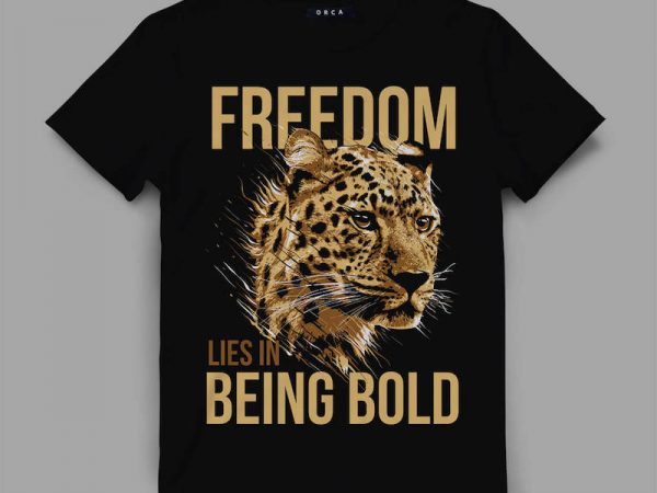 Leopard bold vector t-shirt design