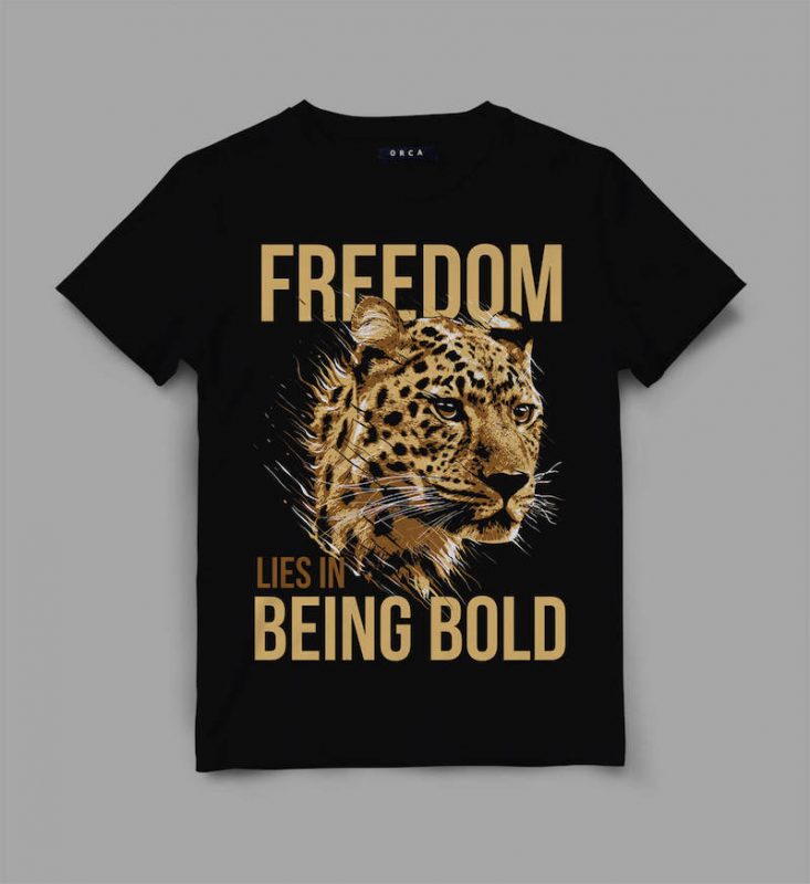 leopard bold Vector t-shirt design vector shirt designs