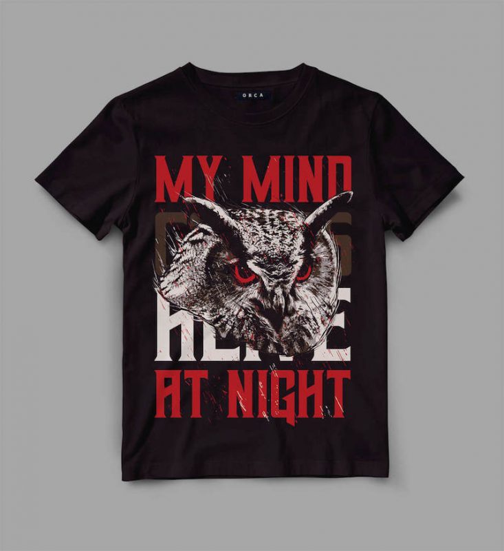 owl 3 night Vector t-shirt design t shirt design png