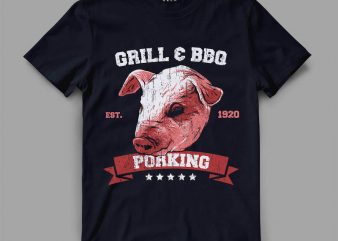 pig 1 grill Vector t-shirt design
