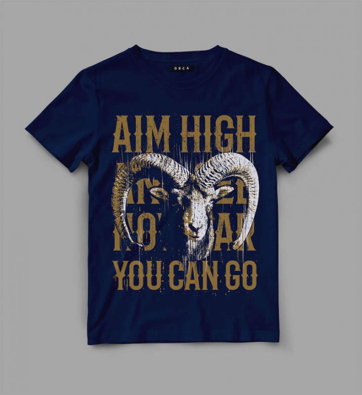 goat high Vector t-shirt design vector t shirt design
