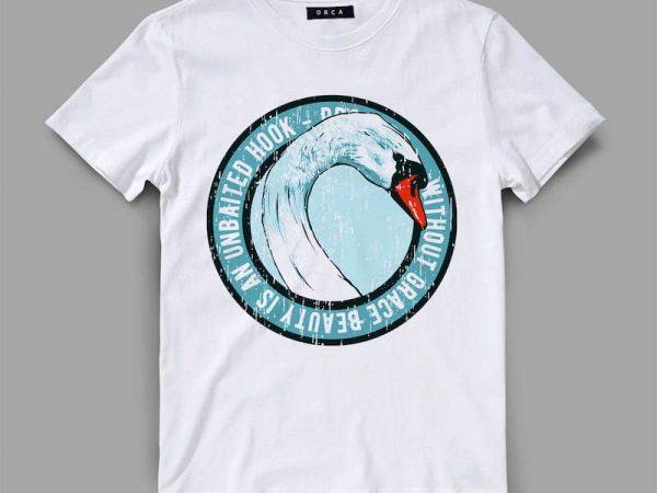 Swan 2 grace vector t-shirt design