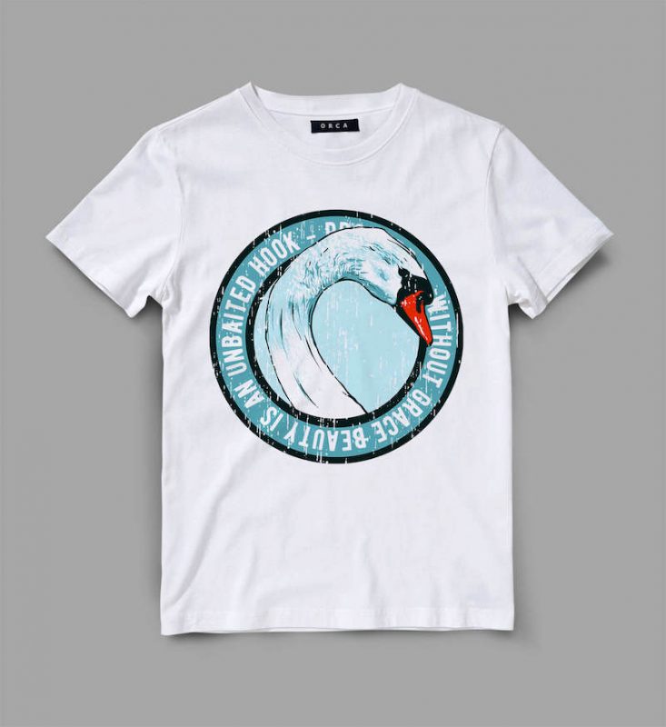 swan 2 grace Vector t-shirt design vector t shirt design