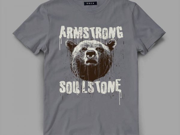 Bear 4 strong vector t-shirt design