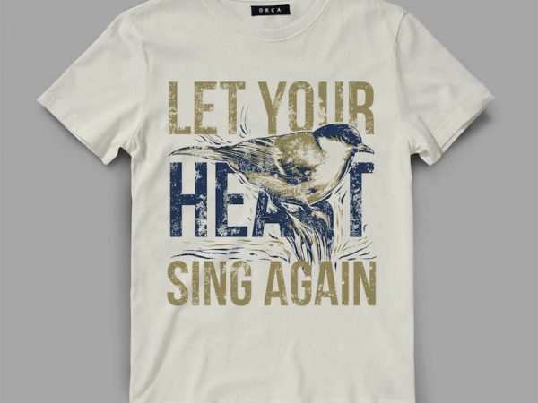 Bird 5 sing vector t-shirt design